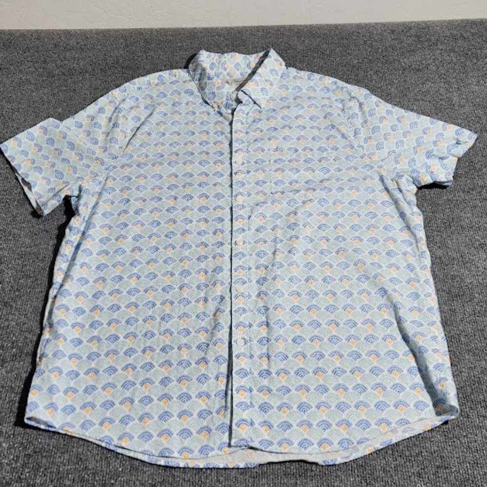 Penguin Men's Short Sleeve Button-Down Shirt in Size XL
